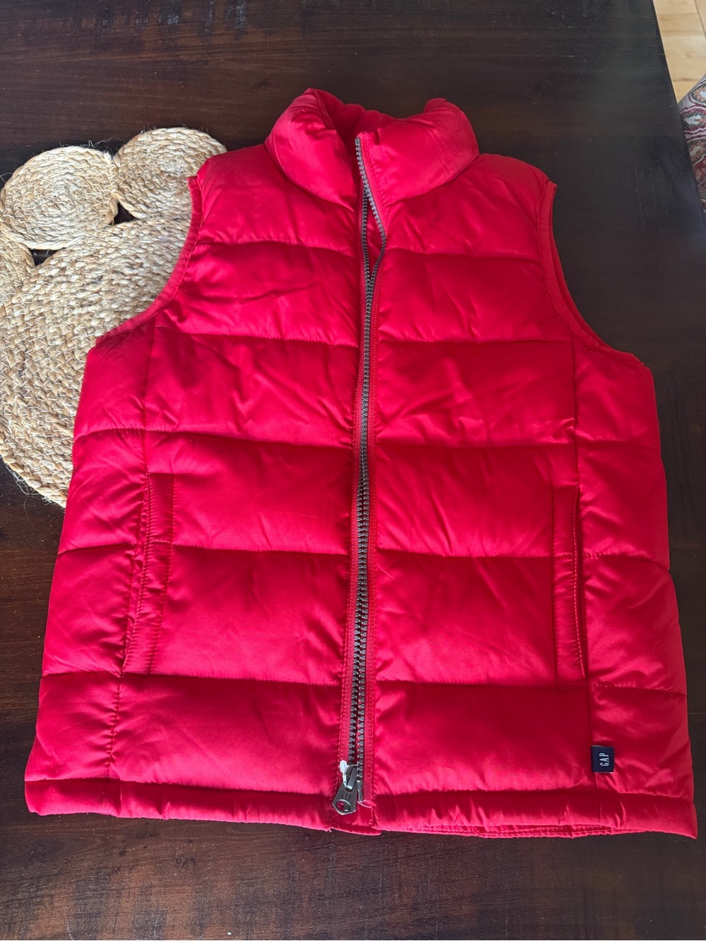 Kids Red Puffer Vest - Gap size small